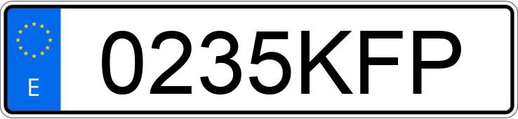 Numer rejestracyjny 0235KFP posiada BMW SERIE 5