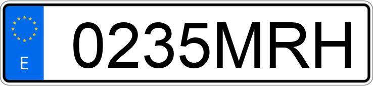 Numer rejestracyjny 0235MRH posiada MERCEDES E (213)