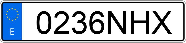 Numer rejestracyjny 0236NHX posiada FERRARI 812