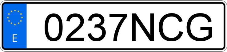 Numer rejestracyjny 0237NCG posiada HYUNDAI KONA