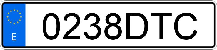 Numer rejestracyjny 0238DTC posiada BMW SERIE 3