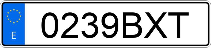 Numer rejestracyjny 0239BXT posiada CITROEN SAXO