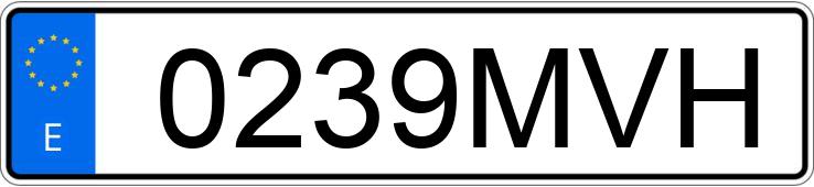 Numer rejestracyjny 0239MVH posiada HYUNDAI KONA