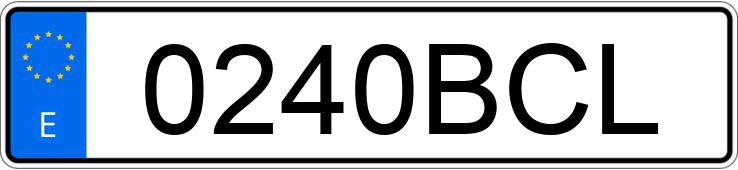 Numer rejestracyjny 0240BCL posiada MERCEDES SPRINTER