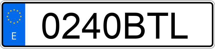 Numer rejestracyjny 0240BTL posiada MITSUBISHI MONTERO Numer rejestracyjny 0240BTL posiada MITSUBISHI MONTERO