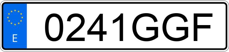 Numer rejestracyjny 0241GGF posiada RENAULT MASTER