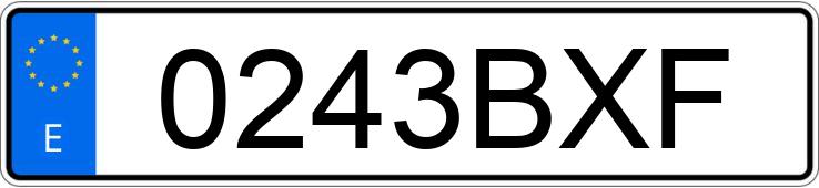 Numer rejestracyjny 0243BXF posiada BMW SERIE 3 Numer rejestracyjny 0243BXF posiada BMW SERIE 3