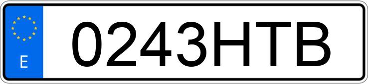 Numer rejestracyjny 0243HTB posiada BMW X6