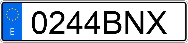 Numer rejestracyjny 0244BNX posiada MERCEDES CLK (208-209)