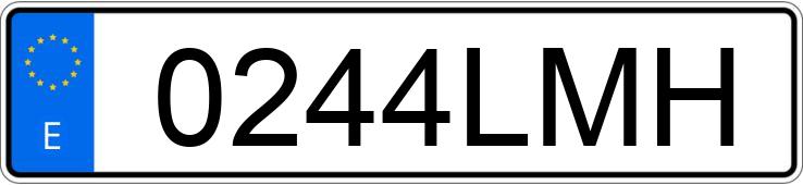 Numer rejestracyjny 0244LMH posiada FORD CUSTOM