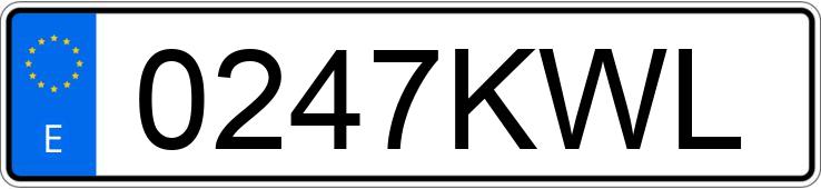 Numer rejestracyjny 0247KWL posiada TOYOTA RAV4