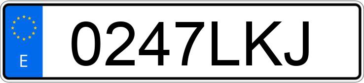 Numer rejestracyjny 0247LKJ posiada TOYOTA C-HR