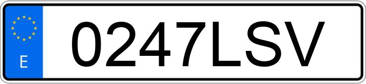 Numer rejestracyjny 0247LSV posiada RENAULT MASTER