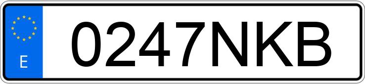 Numer rejestracyjny 0247NKB posiada OPEL CORSA