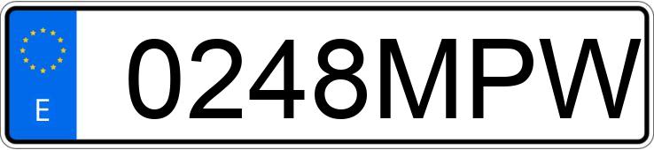 Numer rejestracyjny 0248MPW posiada VOLKSWAGEN T-CROSS