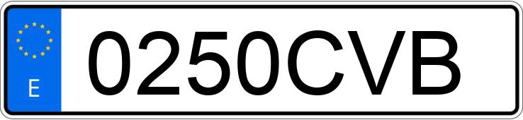 Numer rejestracyjny 0250CVB posiada CITROEN XSARA