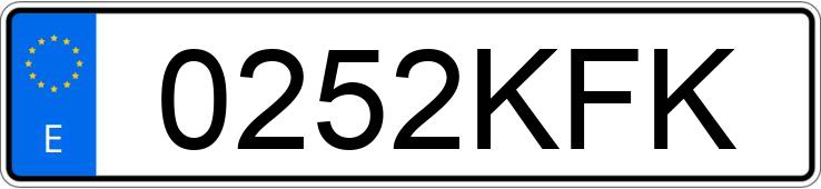 Numer rejestracyjny 0252KFK posiada JEEP COMMANDER