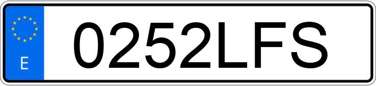 Numer rejestracyjny 0252LFS posiada RENAULT CLIO