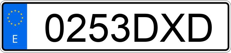 Numer rejestracyjny 0253DXD posiada VOLKSWAGEN CADDY