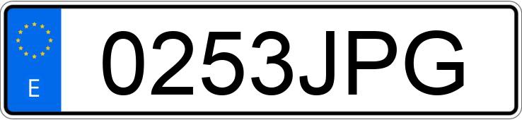 Numer rejestracyjny 0253JPG posiada NISSAN QASHQAI Numer rejestracyjny 0253JPG posiada NISSAN QASHQAI