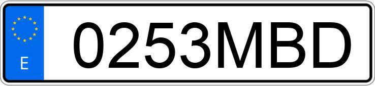Numer rejestracyjny 0253MBD posiada MERCEDES GLC (253)