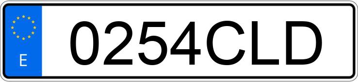 Numer rejestracyjny 0254CLD posiada VOLKSWAGEN GOLF Numer rejestracyjny 0254CLD posiada VOLKSWAGEN GOLF