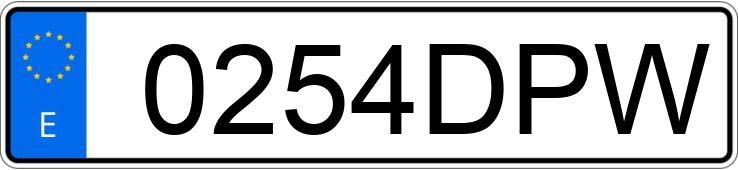 Numer rejestracyjny 0254DPW posiada RENAULT MEGANE