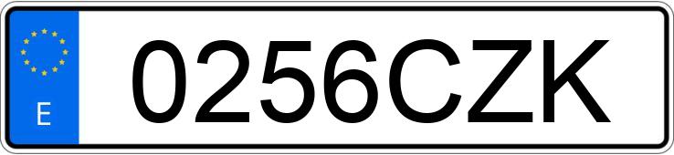 Numer rejestracyjny 0256CZK posiada BMW SERIE 3