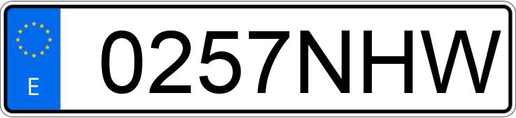 Numer rejestracyjny 0257NHW posiada CUPRA LEON