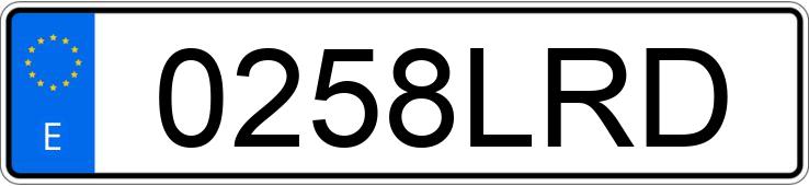 Numer rejestracyjny 0258LRD posiada RENAULT MEGANE