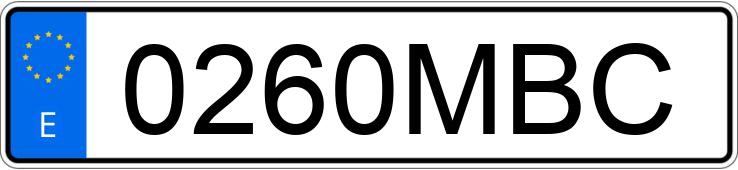 Numer rejestracyjny 0260MBC posiada KIA CEED