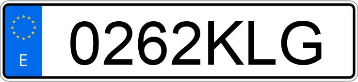 Numer rejestracyjny 0262KLG posiada RENAULT KANGOO