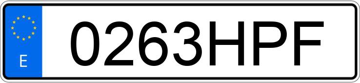 Numer rejestracyjny 0263HPF posiada VOLVO V60