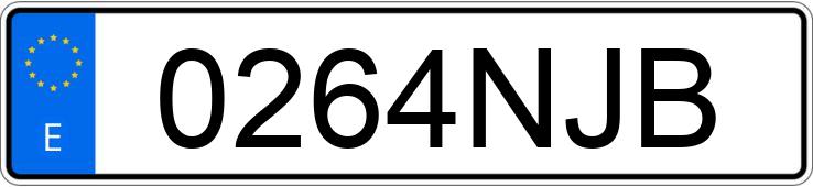 Numer rejestracyjny 0264NJB posiada AUDI A3 SPORTBACK Numer rejestracyjny 0264NJB posiada AUDI A3 SPORTBACK