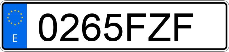 Numer rejestracyjny 0265FZF posiada VOLKSWAGEN GOLF Numer rejestracyjny 0265FZF posiada VOLKSWAGEN GOLF