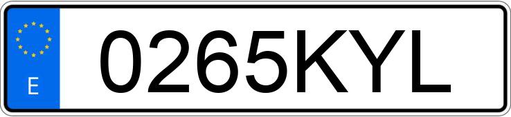 Numer rejestracyjny 0265KYL posiada YAMAHA X-MAX