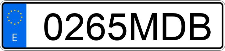 Numer rejestracyjny 0265MDB posiada OPEL CORSA