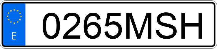 Numer rejestracyjny 0265MSH posiada CUPRA LEON Numer rejestracyjny 0265MSH posiada CUPRA LEON