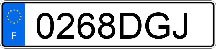 Numer rejestracyjny 0268DGJ posiada BMW SERIE 1 Numer rejestracyjny 0268DGJ posiada BMW SERIE 1