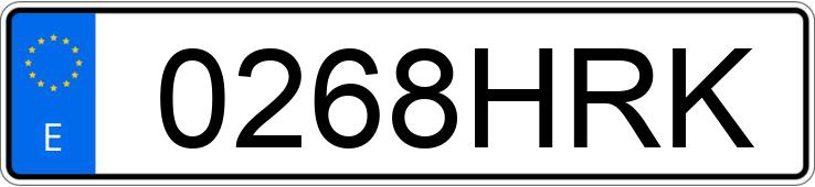 Numer rejestracyjny 0268HRK posiada NISSAN MICRA