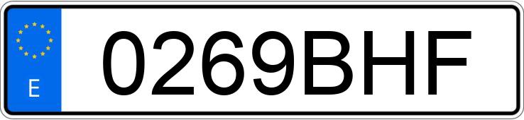 Numer rejestracyjny 0269BHF posiada VOLKSWAGEN POLO