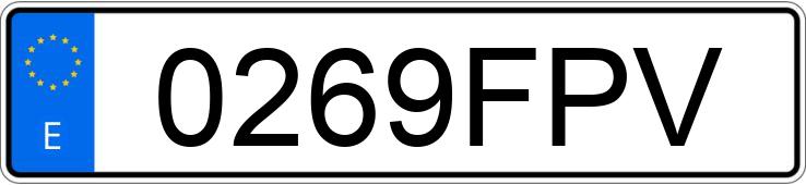 Numer rejestracyjny 0269FPV posiada BMW SERIE 3