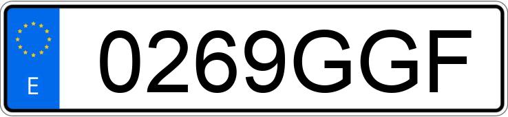 Numer rejestracyjny 0269GGF posiada RENAULT MEGANE