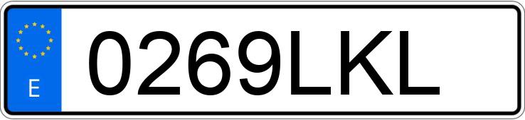 Numer rejestracyjny 0269LKL posiada VOLKSWAGEN T-ROC