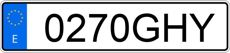 Numer rejestracyjny 0270GHY posiada AUDI A4