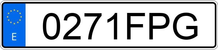 Numer rejestracyjny 0271FPG posiada HYUNDAI GETZ