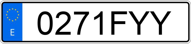 Numer rejestracyjny 0271FYY posiada CITROEN XSARA Numer rejestracyjny 0271FYY posiada CITROEN XSARA