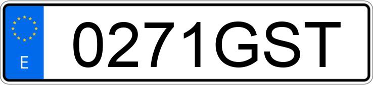Numer rejestracyjny 0271GST posiada RENAULT MASTER