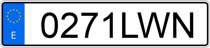 Numer rejestracyjny 0271LWN posiada SEAT ARONA