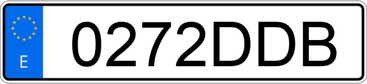 Numer rejestracyjny 0272DDB posiada Mercedes Slk